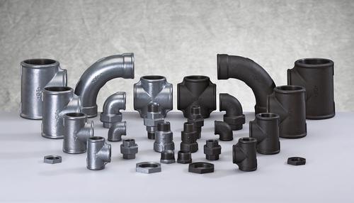 Produktbild von Georg Fischer +GF+ Temperguss-Fitting – Verzinkter Stopfen, Innengewinde Mit 4/6-Kant, Nr. 596, Für Rohrleitungen – Hohe Stabilität & Präzision